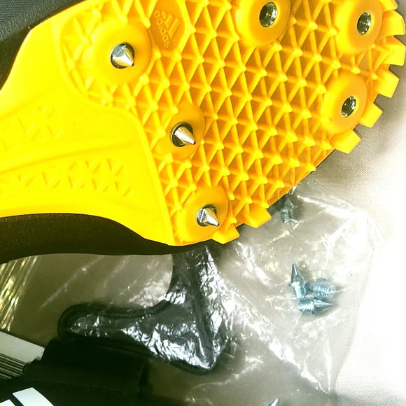 Adidas Black And White Jumpstar Track & Field. Men's Size 8. - Picture 14 of 16